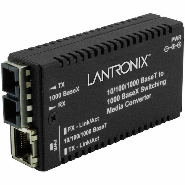 Transition Networks Mini 10/100/1000BT -1000BX Switch, SC SM, 3.3V M/GE-PSW-LX-01-NA - main