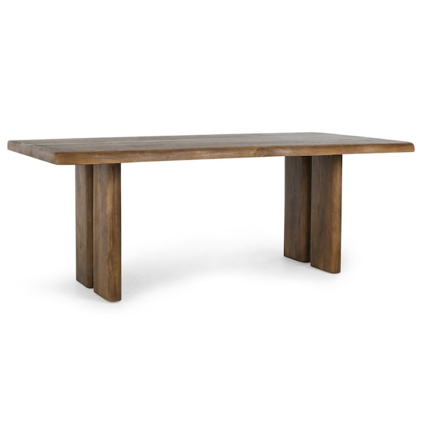 Homeroots 80" Brown Solid Wood Dining Table 549039 - main