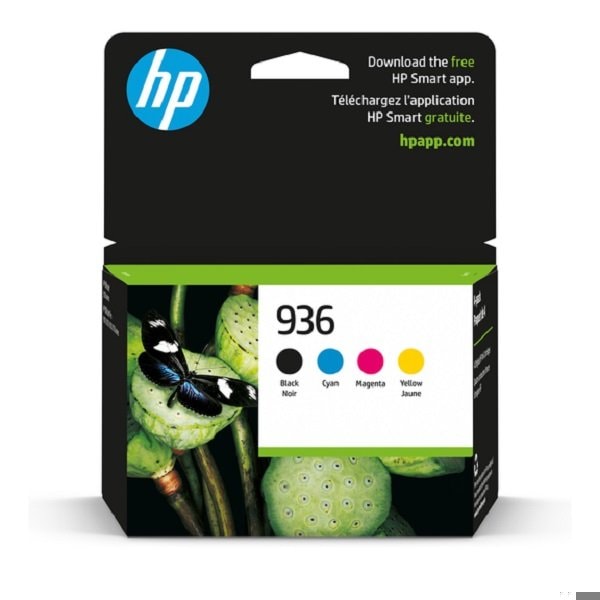 Hp 936 CMYK Ink Cartridge Combo, 3,650 Yield, 4PK 6C3Z5LN - main