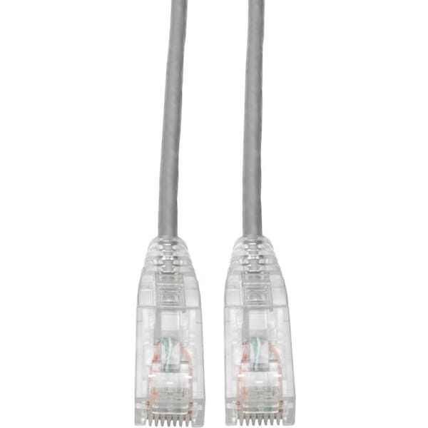 Eaton Tripp Lite Series Cat6 Gigabit Snagless Slim UTP Ethernet Cable RJ45 M/M, PoE, Gray, 10 ft. N201-S10-GY - main