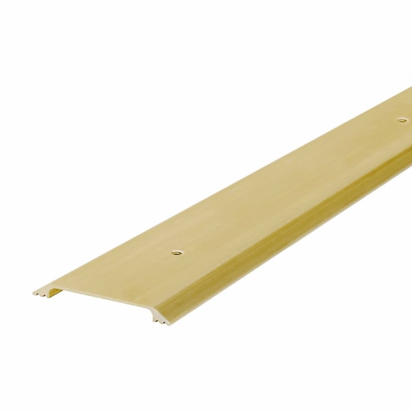 M-D Building Products 2-1/2 in. x 1/4 in. x 36 in. Gold Aluminum Flat Profile Threshold for Interior Doorways 09613 - main