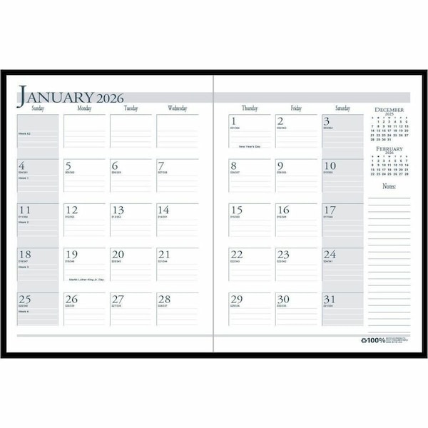 House Of Doolittle 14-Month Planner, Ruled, 7 x 10 In. HOD260602 - main