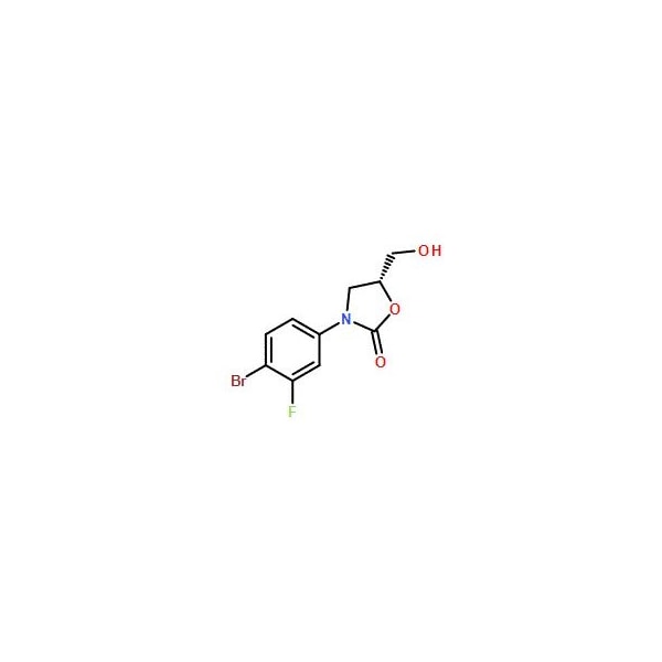 Ak Scientific (R)-3-(4-Bromo-3-fluorophenyl)-5-(hydroxymethyl)oxazolidin-2-one (5g), CAS 444335-16-4 6123AB-5g - main