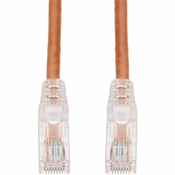Add-On 4FT ORANGE CAT 6 PVC ETHERNET CABLE SNAGLESS EASY CLEAR BOOT TAA RJ-45 M/M ADD-4FCAT6-OE-TAA - main