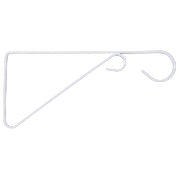 Landscapers Select Hanging Plant Bracket, 9-5/8 L, Steel, White, Wall Mount Mounting GB0373L - main