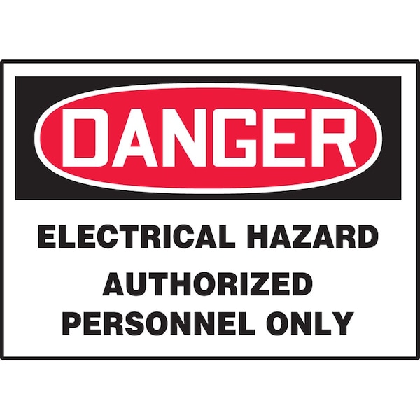 Accuform OSHA DANGER SAFETY LABEL ELECTRICAL LELC024VSP - main