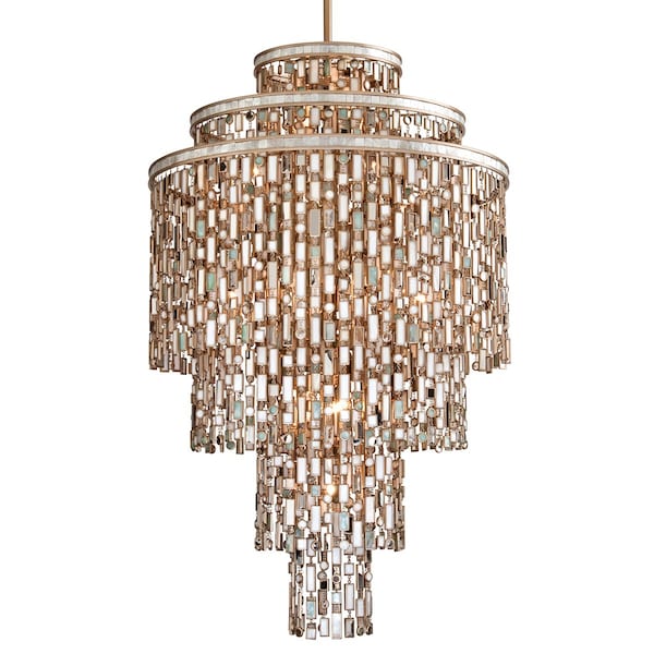 Corbett Lighting Dolcetti 19 Light Chandelier 32 In. Champagne Leaf 142-719-CPL - main