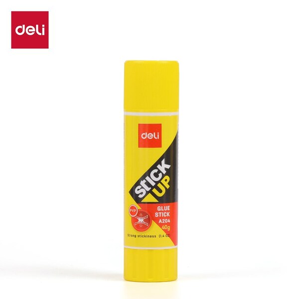 Deli Glue Stick 1.4oz (36g), Washable, Non-Toxic, White PVP, 12PK EA204 10-U - main