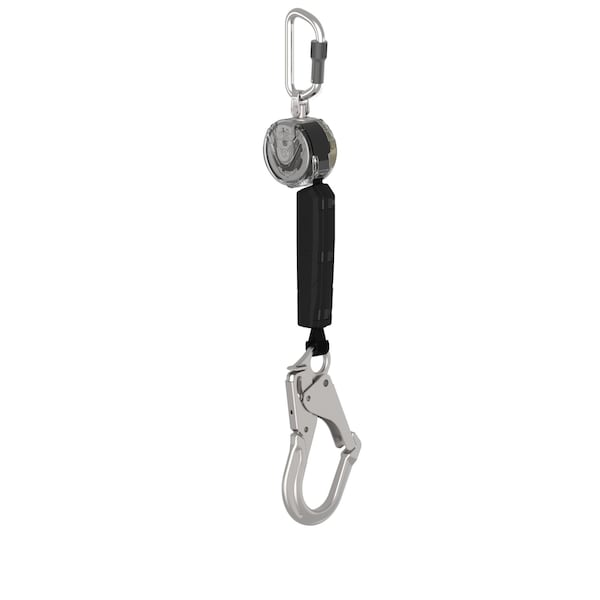Msa Safety V-TEC Self Retracting Lifeline, Carabiner, Aluminum, 1 Leg(s), 400 lb Weight Capacity VTOHW-031-DA-A - main