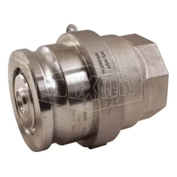 Dixon Type A Bayloc Cam and Groove Adapter, 4 x 3 in Nominal, Dry Disconnect Male Adapter x FNPT End Style DBA66-300 - main