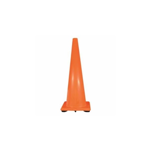 Cortina Safety Products PVC Traffic Cones, 36 in, PVC, 10 lb Base, Orange/Black 831-03-500-08O - main