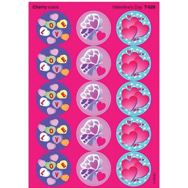 Trend Enterprises Valentines Day/Cherry Stinky Stickers®, PK360 T928 - main