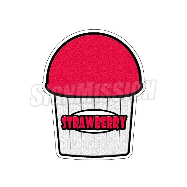 Signmission Strawberry Flavor, 12 Inch, Vinyl D-Strawberry Flavor - main