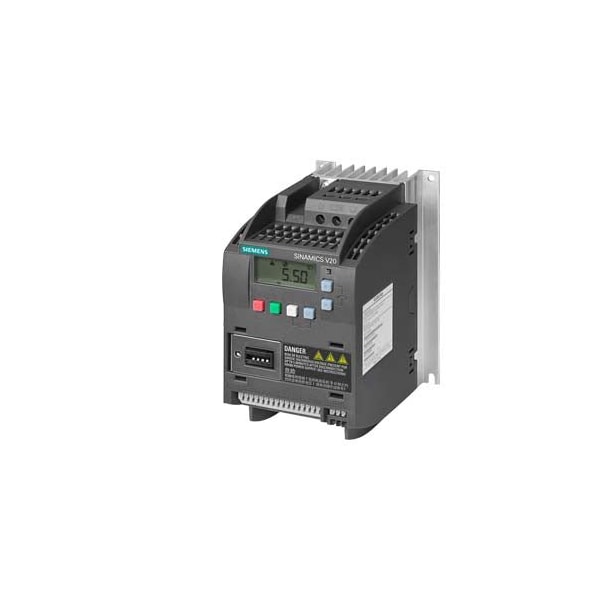 Siemens SINAMICS V20 380-480 V 3 AC -15/+10% 47-63Hz rated power 2.2 kW with 6SL3210-5BE22-2UV0 - main
