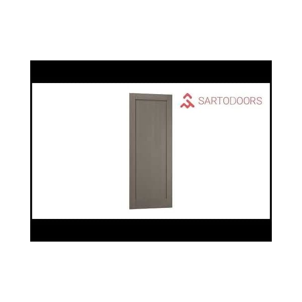 Sartodoors Closet Bypass Interior Door, 64" x 80", Gray QUADRO4111DBD-KS-64 - main