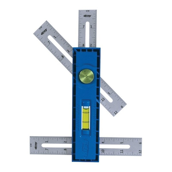 Kreg Multi-Mark 1.25 in. L X 5 in. W Rule and Gauge 6 in. Blue 1 pc KMA2900 - main