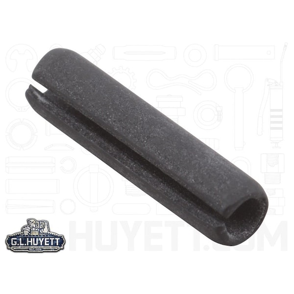 Huyett Slotted Spring Pin, Standard Duty, Phosphate Coat High Carbon Steel, .125 Dia x .5 L x .028 Wall MS16562-127 - main