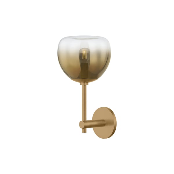 Troy Lighting August 7.75in wide 1 Light Wall Sconce in Patina Brass B3715-PBR - main