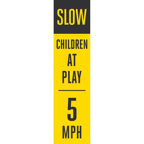Lyle Slow Children At Play 5 MPH, 7.5x29.5, High Intensity Prismatic, Yellow G-16975-HD_7.5x29.5 - main