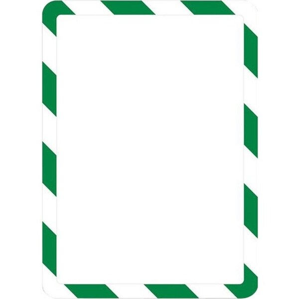 Tarifold Sign Holder, Green/White, 1/8 in. H, PK2 P194995 - main