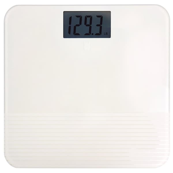 Weight Watchers by Conair Textured Finish Digital Glass Bodyweight Scale in Off-White WW333PL - main