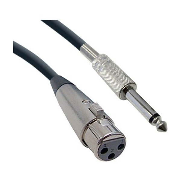 Cable Wholesale XLR Female to 1/4 inch Mono Male Audio Cable, 15 foot 10XR-01515 - main