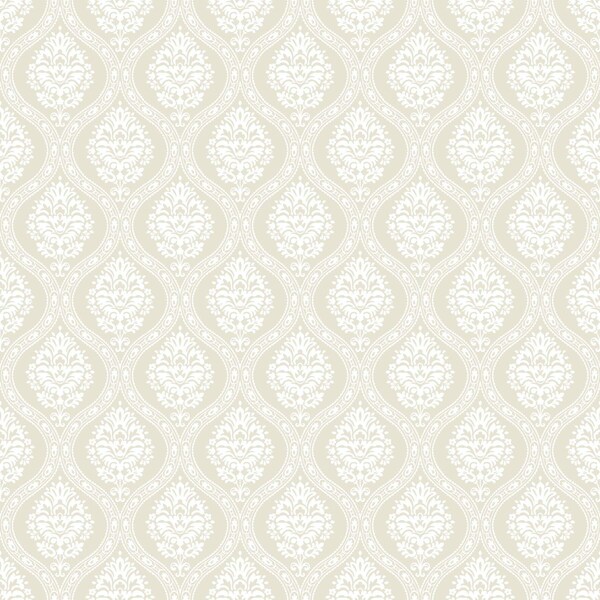 York Wallcoverings Petite Ogee Beige Wallpaper DM5025 - main