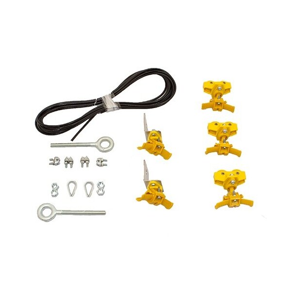 Kh Industries Stretch Wire Festoon Rope Kit, 40ft For Large Round Cable (.66in-1.00in) FTSW-RL-KIT40 - main