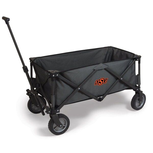 Picnic Time Family Of Brands NCAA Oklahoma State Cowboys Adventure Wagon Folding Wagon - Wagon Cart 739-00-679-464-0 - main