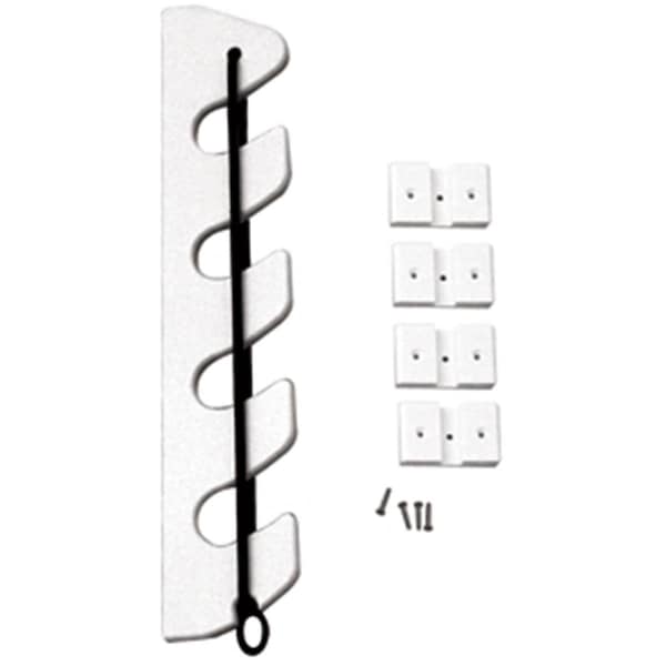 Taco Metals 4Rod Poly Bungee Rod Holder Rack White P03-134W - main