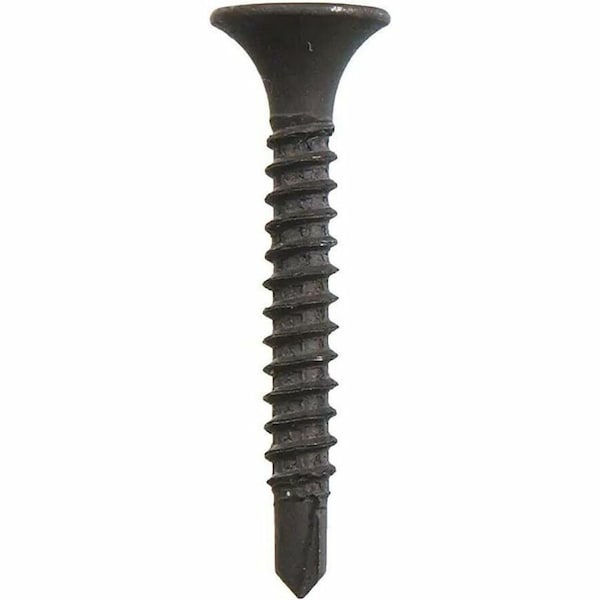 Dottie Drywall Screw, #6 x 1-5/8 in, Carbon Steel, Flat Head Phillips Drive, 100 PK DWSD6158 - main