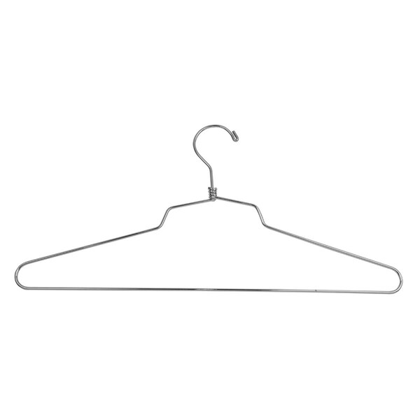 Luggage Loader SLD-16 16 in. Steel Blouse & Dress Hanger with Regular Hook - Chrome, 100PK LU2570439 - main