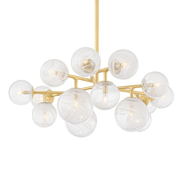 Corbett Lighting Glasgow 46 in. Chandelier Vintage Polished Brass 488-47-VPB - main