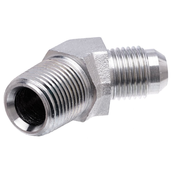 Gates Male JIC 37 Flare to Male Pipe NPTF - 45 SAE to SAE G60497-0812 - main