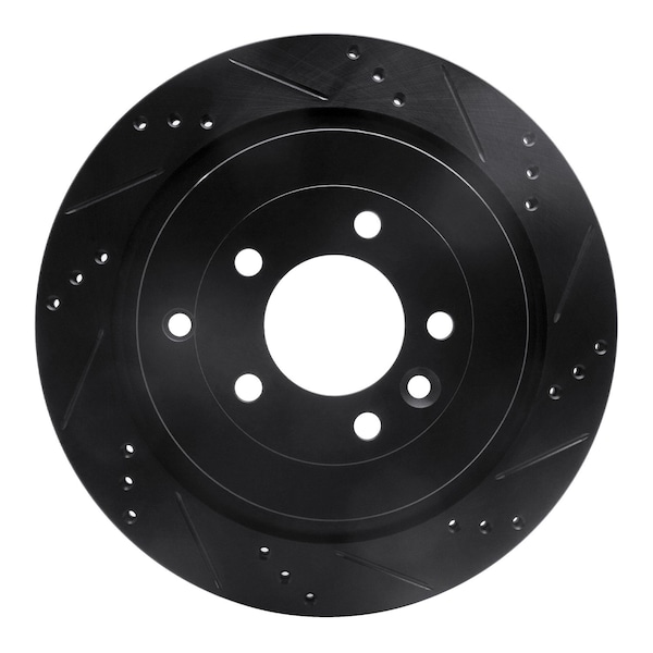 Dynamic Friction Co DFC Brake Rotor - Drilled and Slotted - Black 633-11010R - main