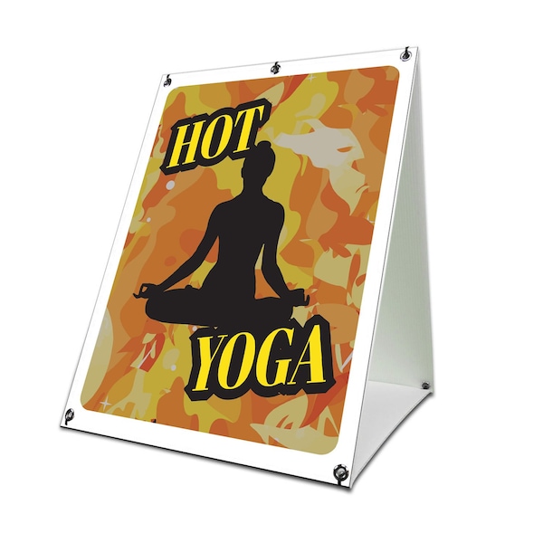 Signmission Hot Yoga, 36 Inch x 24 Inch A-frame Yard Sign, Coroplast Yard Sign SBC-2436-30394 - main