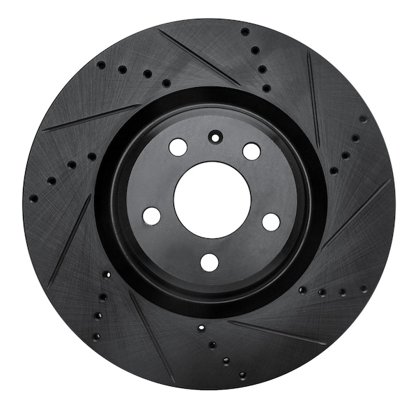 Dynamic Friction Co DFC Brake Rotor - Drilled and Slotted - Black 633-73067R - main