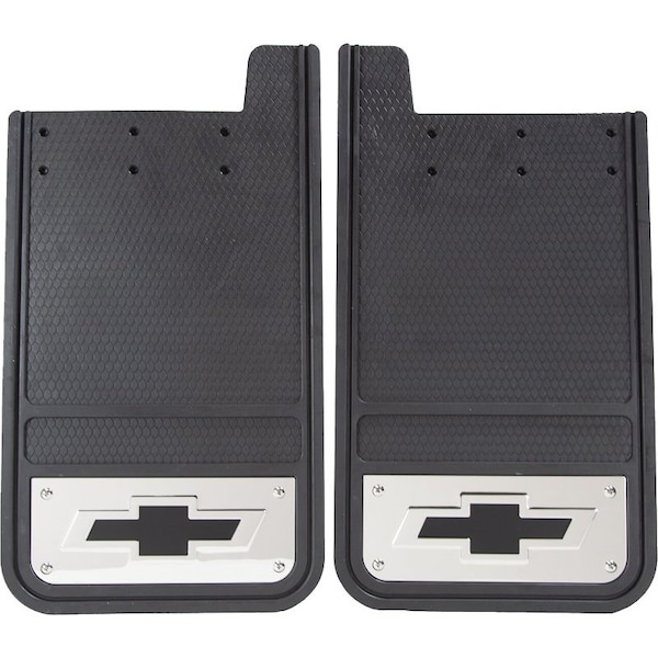 Plasticolor Universal 12 x 23 Set Of 2 Flat Chevrolet Logo With Stainless Steel Insert 001840R03 - main