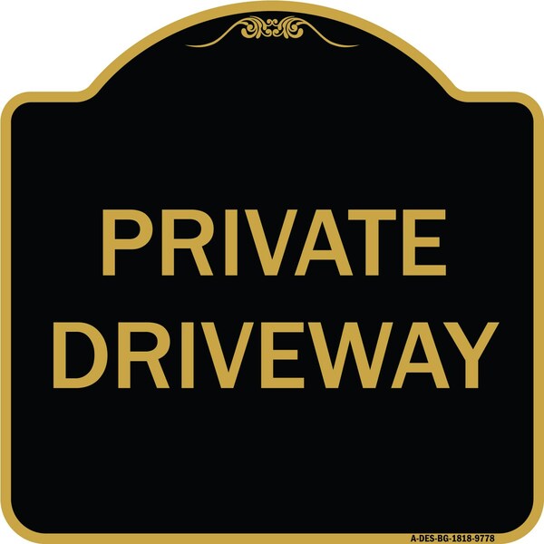 Signmission Black & Gold, 18 Inch x 18 Inch, Heavy Gauge Aluminum A-DES-BG-1818-9778 - main