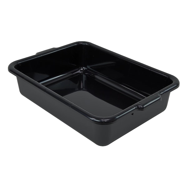 Quantum Storage Systems BUS/UTILITY TUB 21in x 15in x 5in, FLAT BOTTOM PP BLACK FSB-21155BK - main