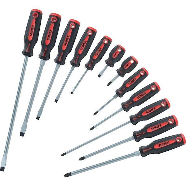 Sunex Screwdriver Set, Combination, 12 pcs. 1112SS - main