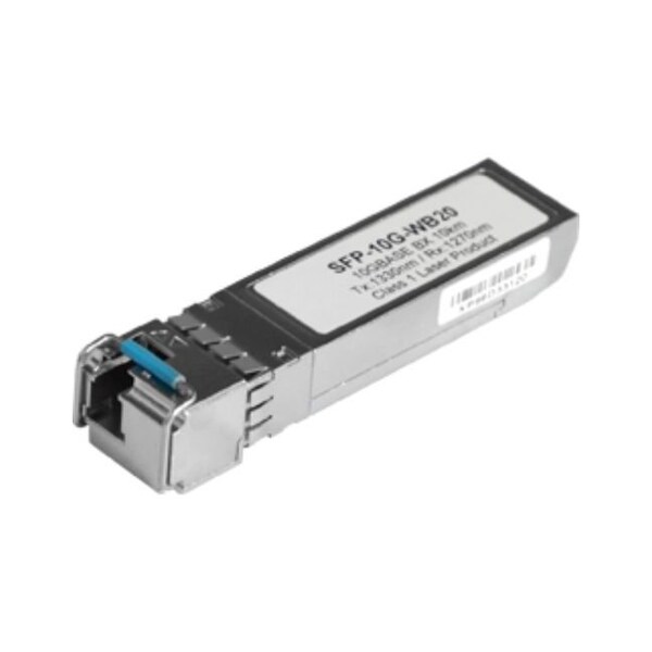 Antaira 10G Fiber SFP+ Transceiver WDM-B, Single Mode 20Km / LC / TX:1330nm RX:1270nm SFP-10G-WB20 - main