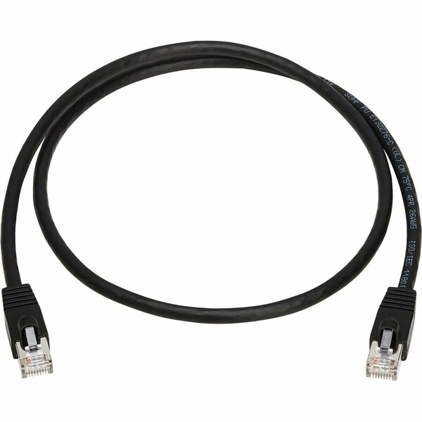 Eaton Tripp Lite Series Cat8 40G Snagless SSTP Ethernet Cable RJ45 M/M, PoE, Black, 3 ft. 0.9 m N272-F03-BK - main