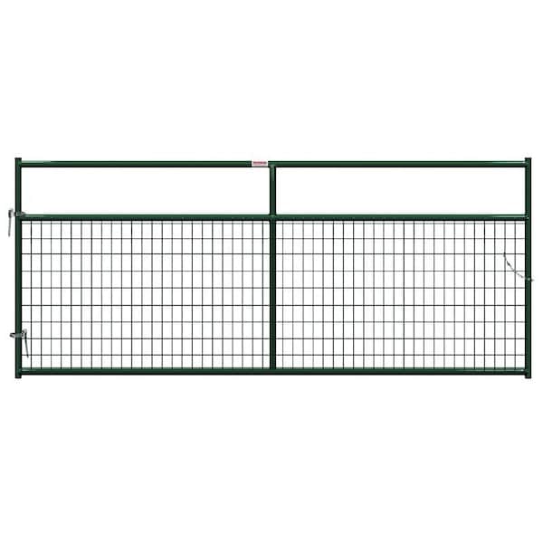 Behlen Country Wire-Filled Gate, 120 in W Gate, 50 in H Gate, 6 ga Mesh Wire, 2 x 4 in Mesh, Green 40132102 - main