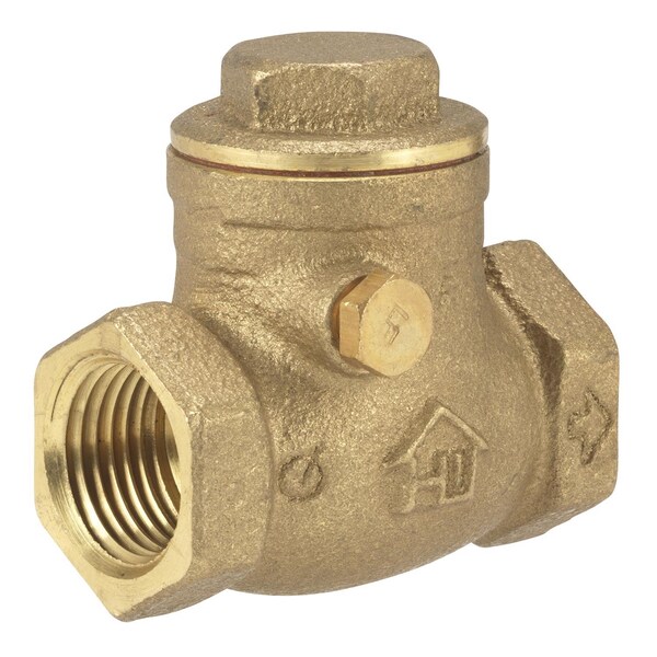 B & K Homewerks 1-1/4 in. D X 1-1/4 in. D FIP Brass Swing Check Valve 240-2-114 - main