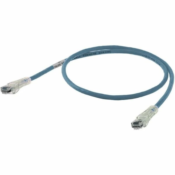 Hubbell Premise Wiring Ethernet Cable, Cat 6, Blue, 7 ft. HC6B07 - main