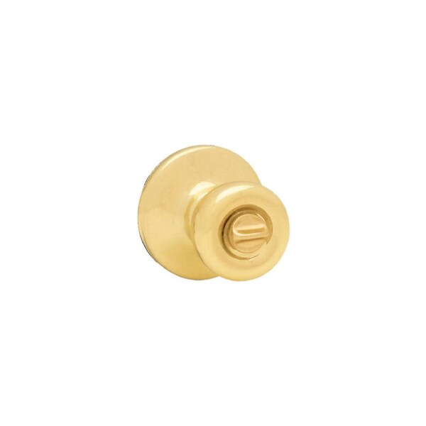 Kwikset Tylo Polished Brass Bed/Bath Door Knob 300T3SCALSCSV1 - main