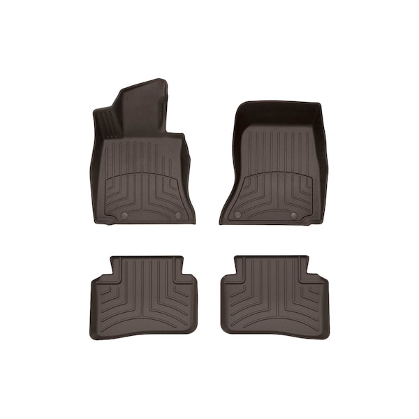 Weathertech Cocoa, Front and Rear FloorLiner HP 471741-1-2IM - main