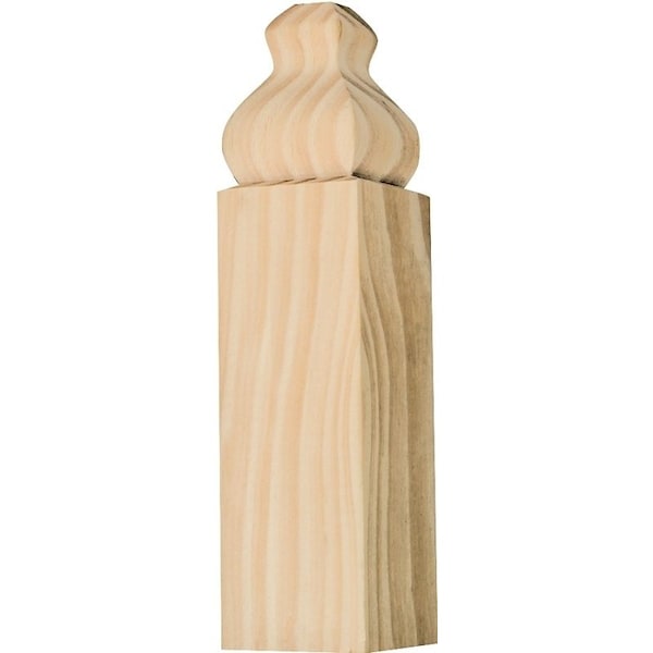 Waddell Trim Block Moulding, 6-1/2 in L, 1-1/8 in W, 1-1/8 in Thick, Pine Wood OBTB52 - main