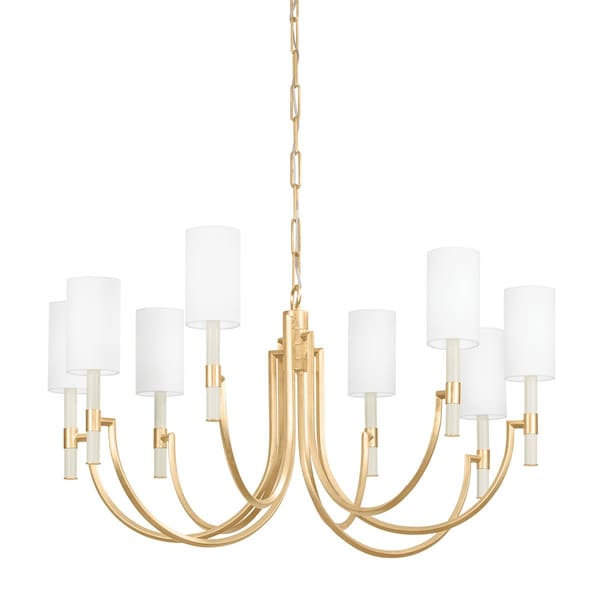 Troy Lighting Gustine 8 Light Chandelier 42 In. Vintage Gold Leaf F1140-VGL - main